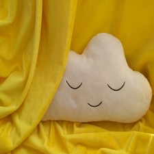 YELLOW Smooth Minky Stretch Fabric by YARD Velvety Soft DIY SEW Plushy Blanket