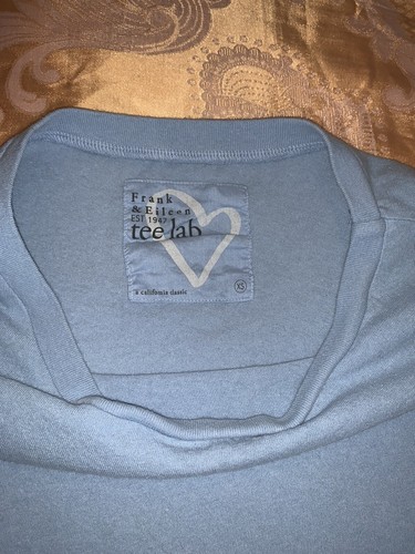 Frank Eileen Tee Lab Vtg Style Crew Neck Tee Top Baby Blue Size Xs S 100 Ebay