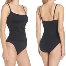 La Blanca Black Island Goddess One-Piece Swimsuit Sz 16 83