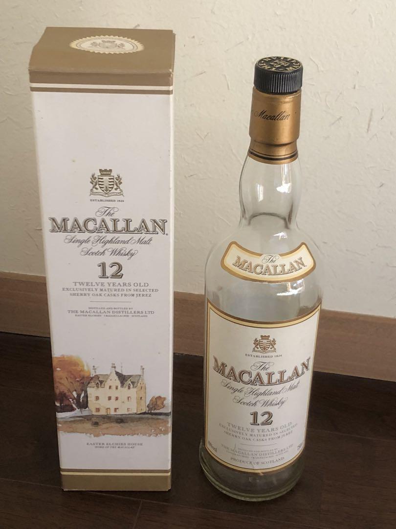 The Macallan 12 Year Old Bottle 40% 700ml Empty Bottle and Gift