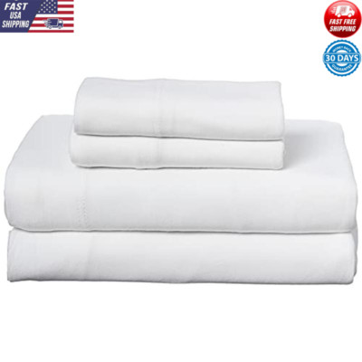 Cotton Jersey Knit Sheet Set Soft Breathable Fitted Extra Deep Pocket Queen New