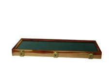 Cedar Wood Display Case  9 x 25 x 2 for Arrowheads Knifes Collectibles & More 
