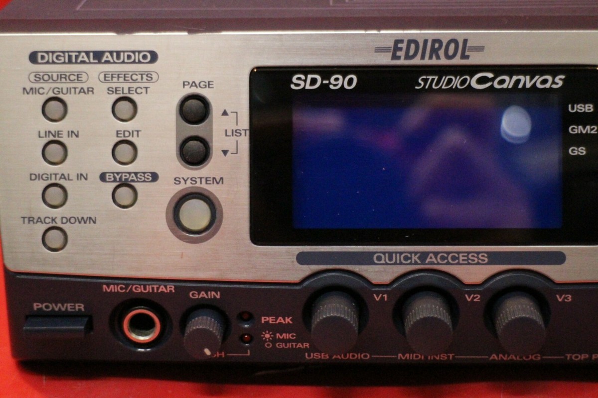 USED Roland Edirol SD-90 Studio Canvas MIDI Sound Module Interface