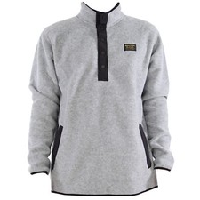 BURTON Mens 2018 HEARTH FLEECE ANORAK Shade Heather