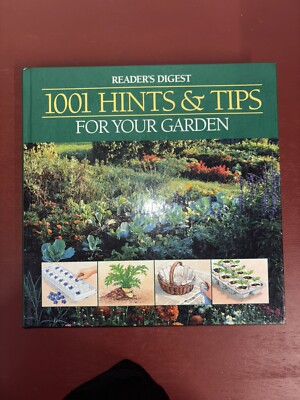 Readers Digest 1001 Hints & Tips For Your Garden Hard Cover Book