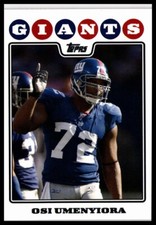 2008 Topps #207 Osi Umenyiora New York Giants