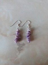 New Phosphosiderite Chip Stone 925 Sterling Silver Hook Earrings