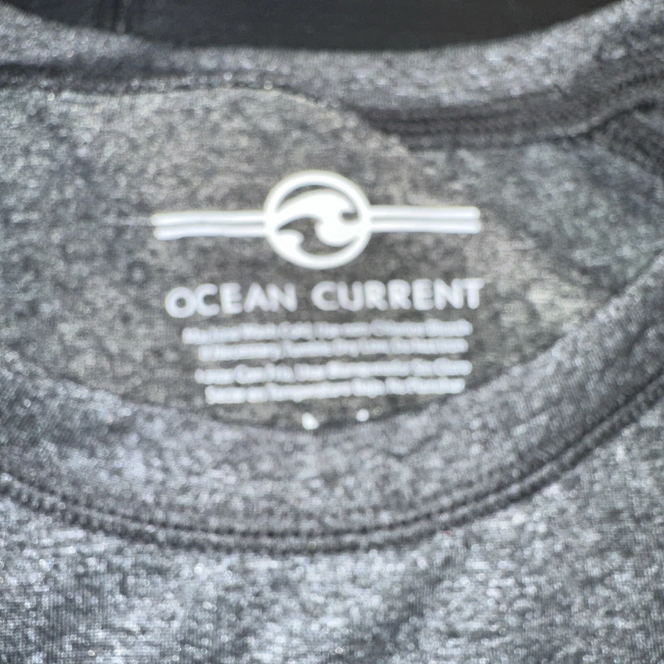 Boys Ocean Current Short Sleeve Black Grey Shirt New With Tags Size Med - Image 2 of 4