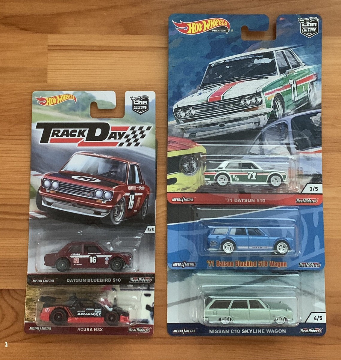 Hot Wheels Car Culture Favorites Datsun 510 Nissan C10 Wagon Acura