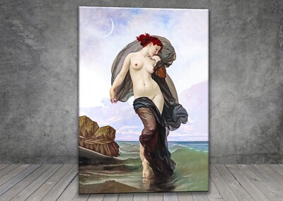 William Adolphe Bouguereau Abendstimmung AKT NACKT LEINWAND GEMÄLDE KUNST WAND 936