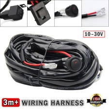 LED Light Bar Wiring Harness Kit 12V 40A Fuse Relay Rocker Switch Kit Offroad