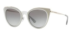 Emporio Armani EA2063 3015/11 Grey Silver Sunglasses Grey Gradient Lens 52-23