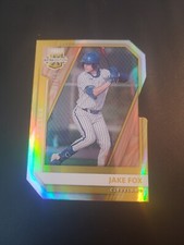 Jake Fox Panini Elite Die Cut 1/10 Gold Status Cleveland Indians 