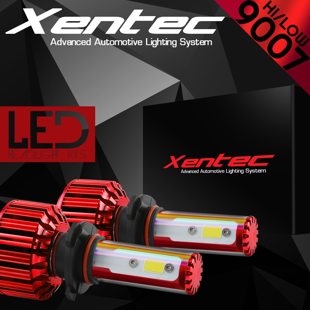 XENTEC LED HID Headlight kit 9007 HB5 White for 1998-2011 Ford