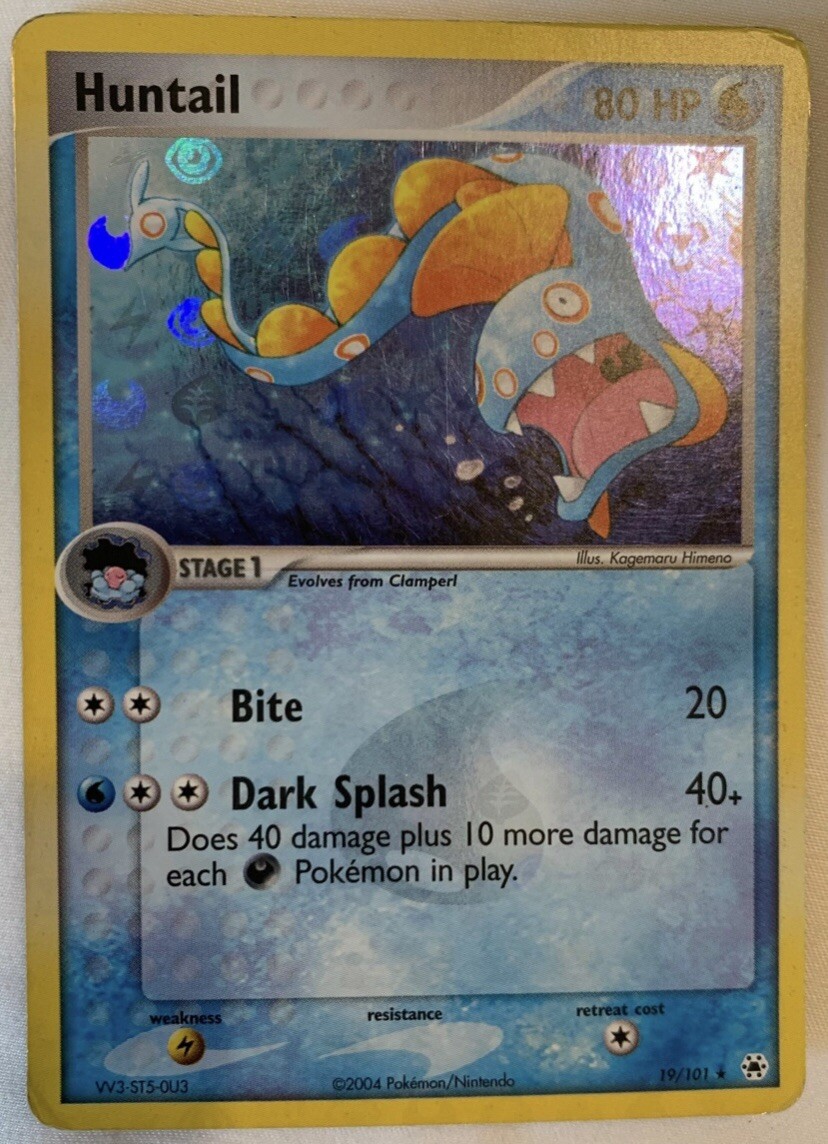 Huntail Hidden Legends 19/101 Reverse Holographic Pokemon Card FBG C