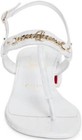 100% AUTHENTIC NEW WOMEN LOUBOUTIN MJ THONG WHITE FLAT SANDALS US 9.5 — photo 3
