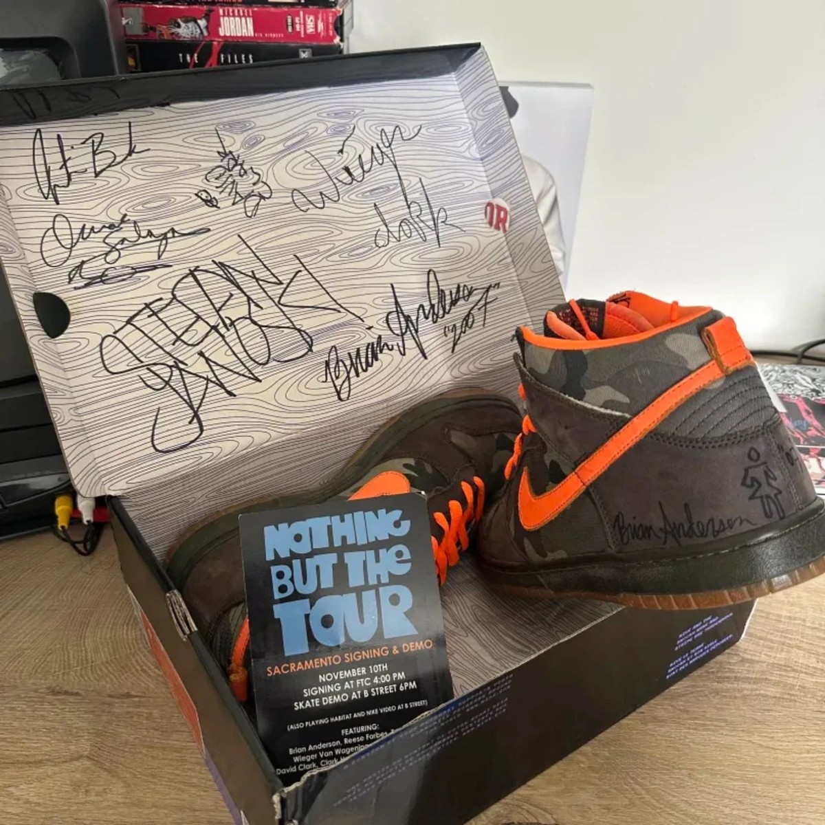 Nike SB Dunk High Brian Anderson SIGNED Nothing But The Truth Size RARE