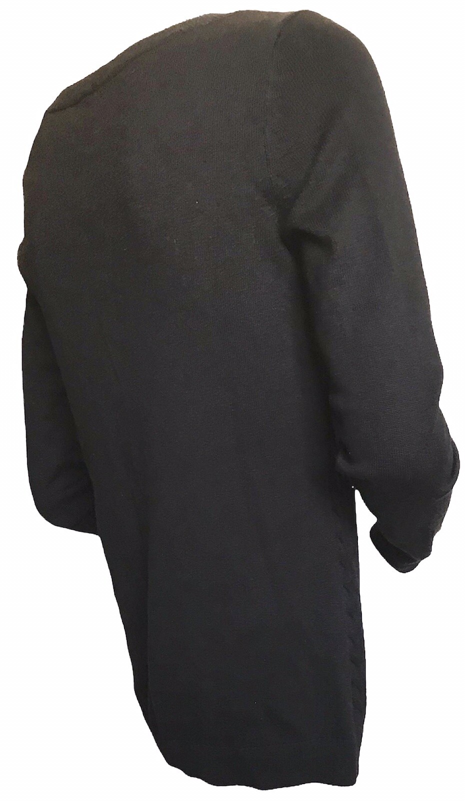 TALBOTS Small Pullover Sweater Black Cable Stitch… - image 6