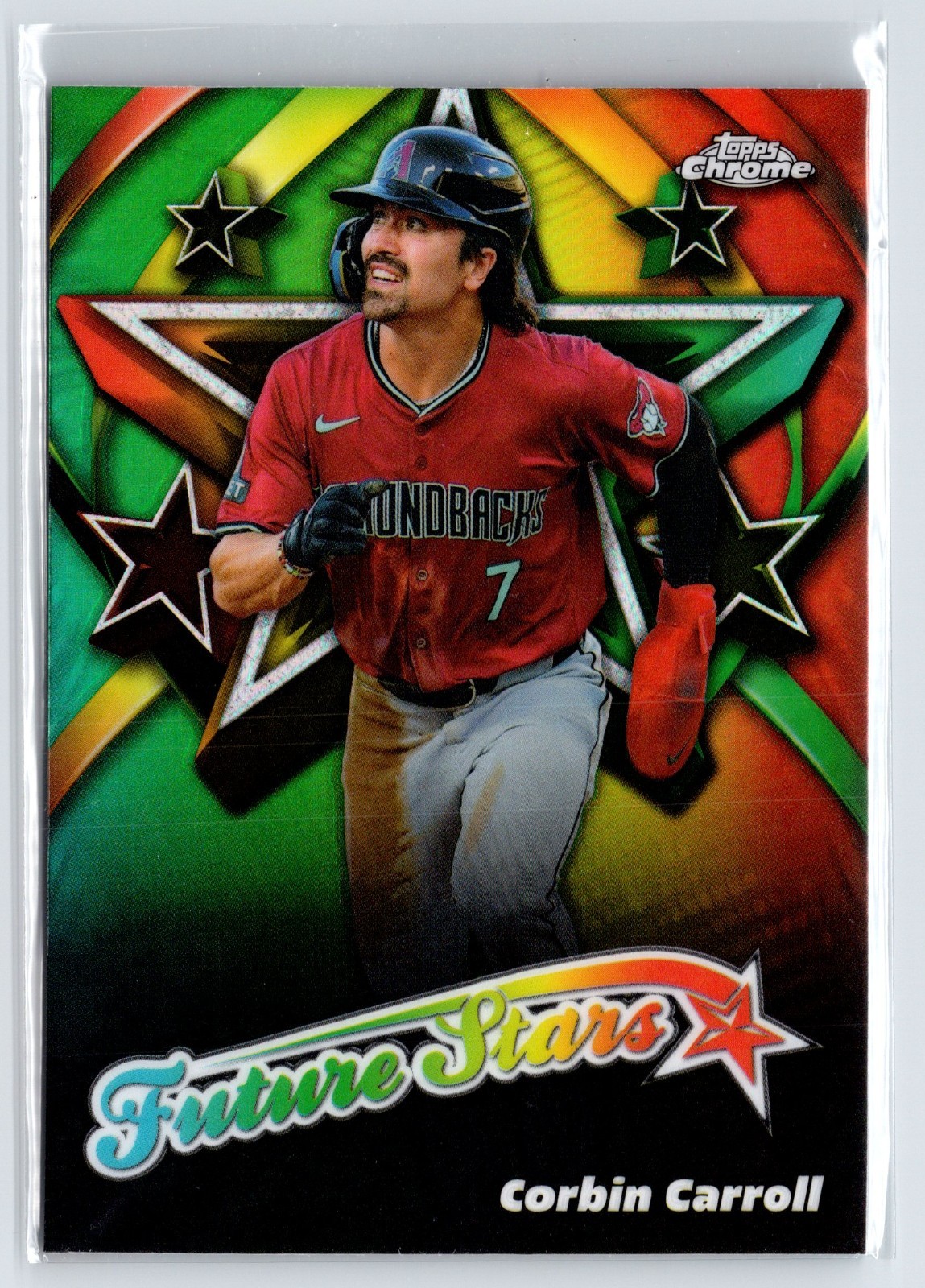 Corbin Carroll #FS-16 Baseball Cards 2025 Topps Chrome Future Stars trading card — raw and PSA graded price guide