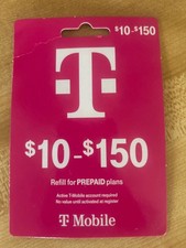 T-Mobile Prepaid  150 Refill Prepaid Top-Up Recharge  Fast Direct Refill