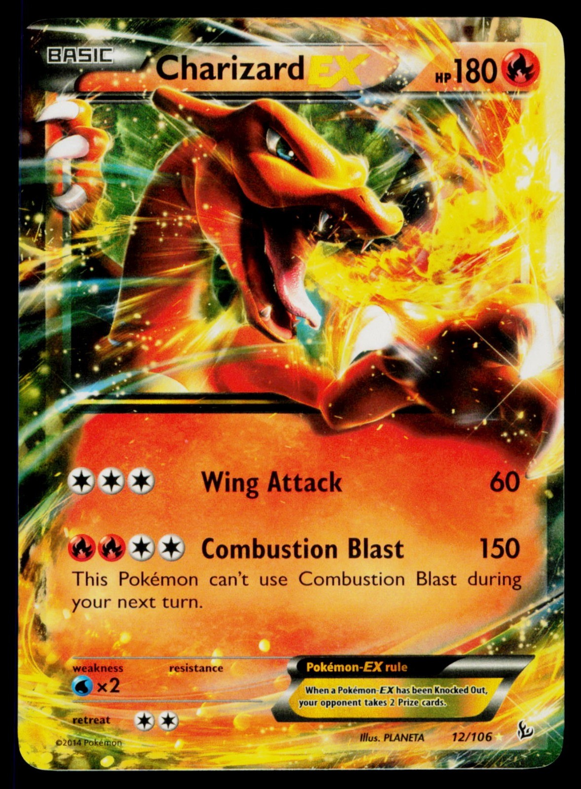 Charizard EX - Holo 12/106 Ultra Rare Pokemon XY - Flashfire NM