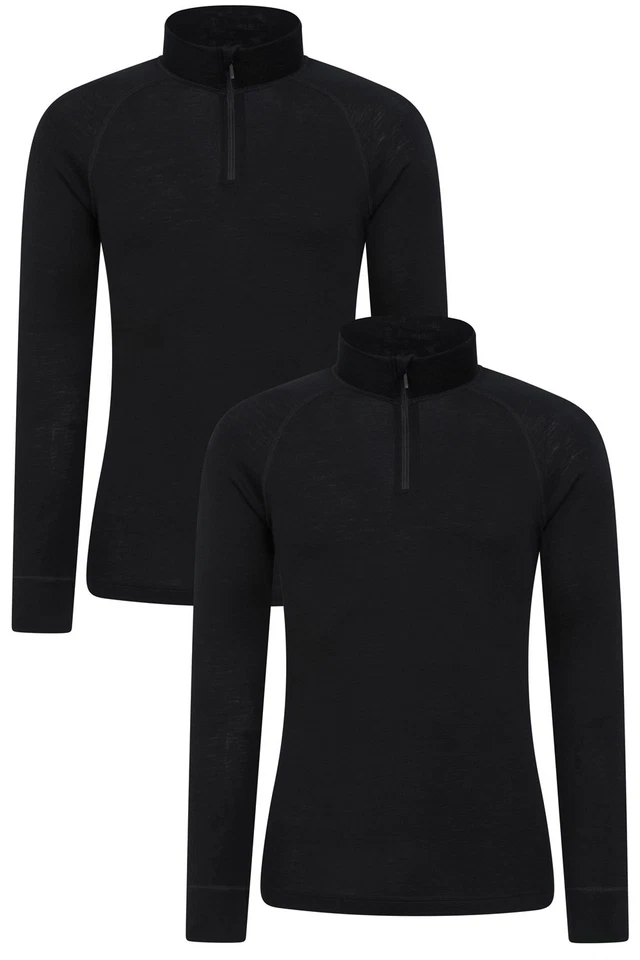 Mountain Warehouse Men's Merino Base Layer Top Outdoors Long Sleeved Winter Tee