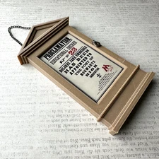 Proclamation Frame Hanging Ornament Removable Photo Magnet Harry Potter