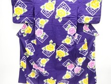 7740049: JAPANESE KIMONO / YUKATA / COTTON / FLOWER  BUTTERFLY