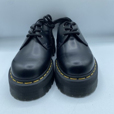 Dr. Martens 1461 QUAD SQUARED 3ホール UK8 Dr. Martens 1461 Quad Squared Womens 8 EU 39 Black Leather