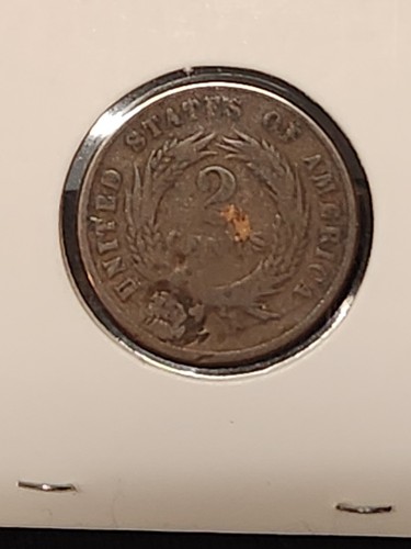 1869 Post Civil War Usa 2 Cent Piece Possible Error - Picture 4 of 11