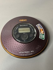 Vintage Sony PSYC MP3/ATRAC Portable CD Player CD Walkman Purple D-NE320 WORKS 