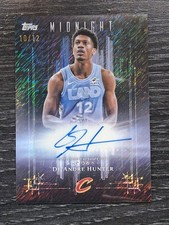 2025-26 Topps Midnight Autograph Dark Marks De'Andre Hunter #DM-DH Midnight /12 