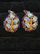 Orecchini Vintage Christian Dior Kramer con Strass Clip On