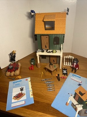 Playmobil 4796 Super 4 Pirate Fort  + Pirate Raft with Monkey 5655