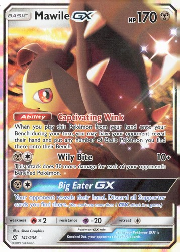 MAWILE GX 141/236 HOLO UNIFIED MINDS POKEMON NEAR MINT