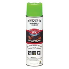 Rust-Oleum 203032 Inverted Marking Paint Aerosol, 17 Oz, Fluorescent Green,