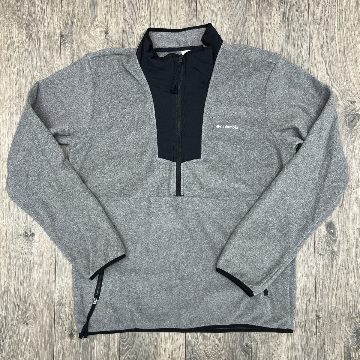 Columbia 1/2 Fleece Sweater Size XL Mens Grey Sequoia Grove $60 | eBay
