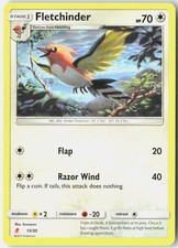 Fletchinder 13/30 Uncommon SM Trainer Kit: Lycanroc & Alolan Raichu Pokemon NM