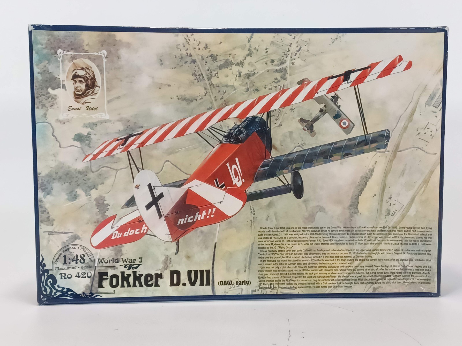 Roden #420 - Fokker D.VII German,WW1,  - 1/48 scale model airplane kit