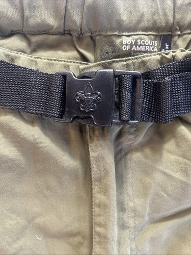 Boy Scouts of America Pants Mens Medium Belted Green Switchback Convertible Zip - Picture 4 of 23
