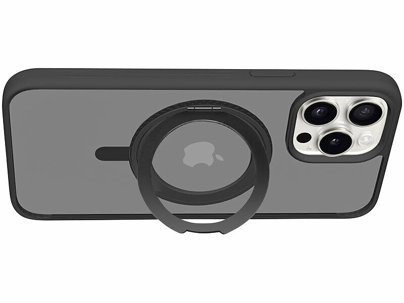 Coque antichoc iPhone 14 Pro Max compatible MagSafe et bague de support 360
