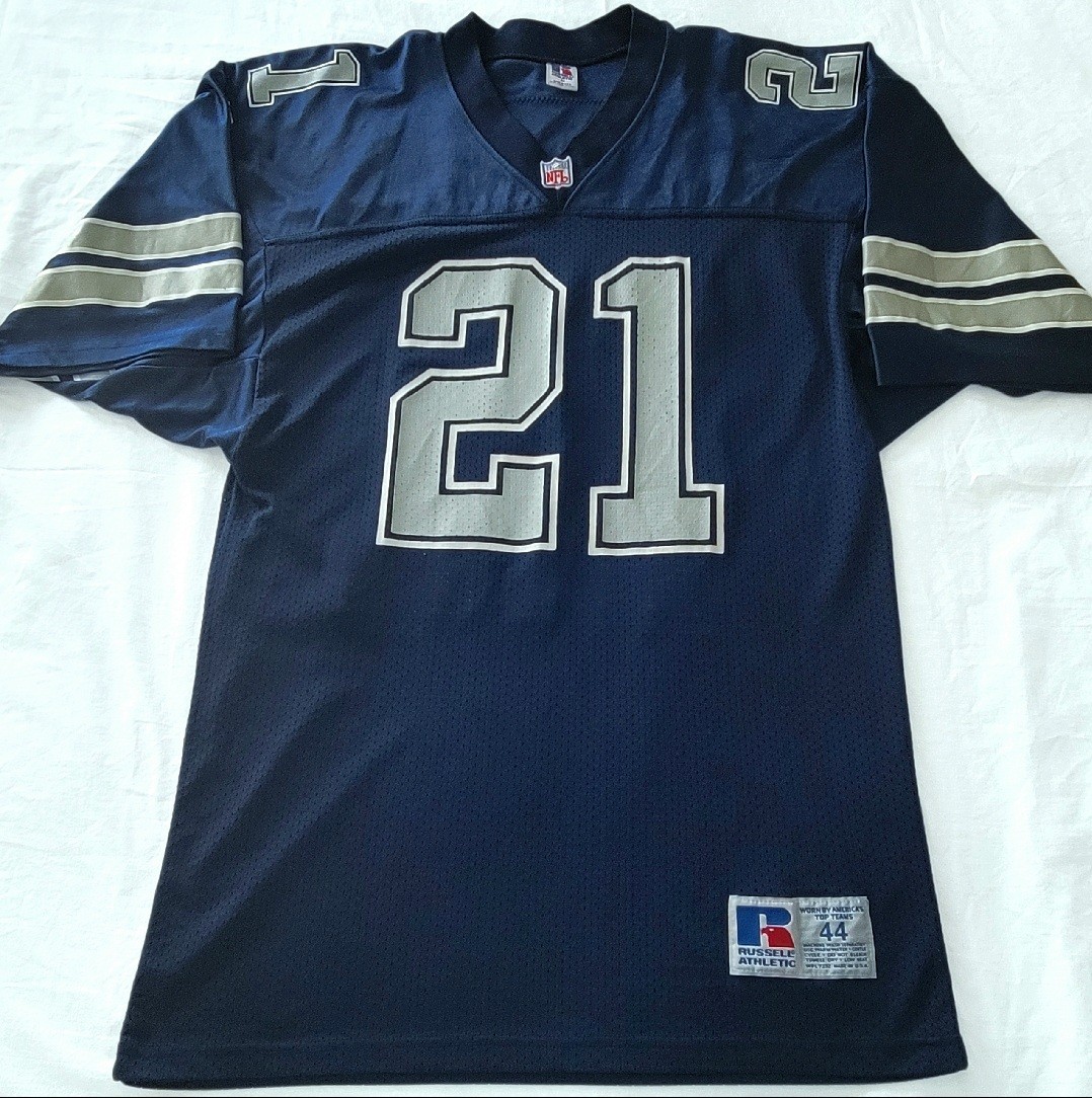 【NY購入/新品タグ付】COWBOYS Sanders 21 ユニフォーム Dion Sanders #21 Dallas Cowboys Starter Jersey-Reversible