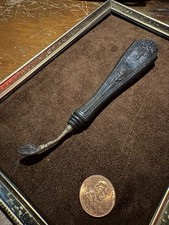 antique button hook, likely from the Victorian or Art Nouveau era