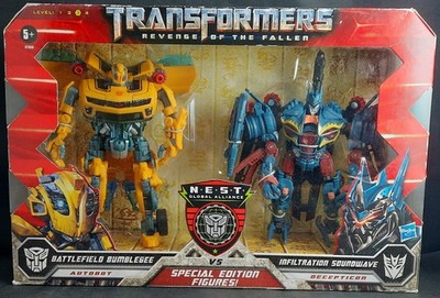 Transformers ROTF Battlefield Bumblebee & Infiltration Soundwave (New & Sealed)