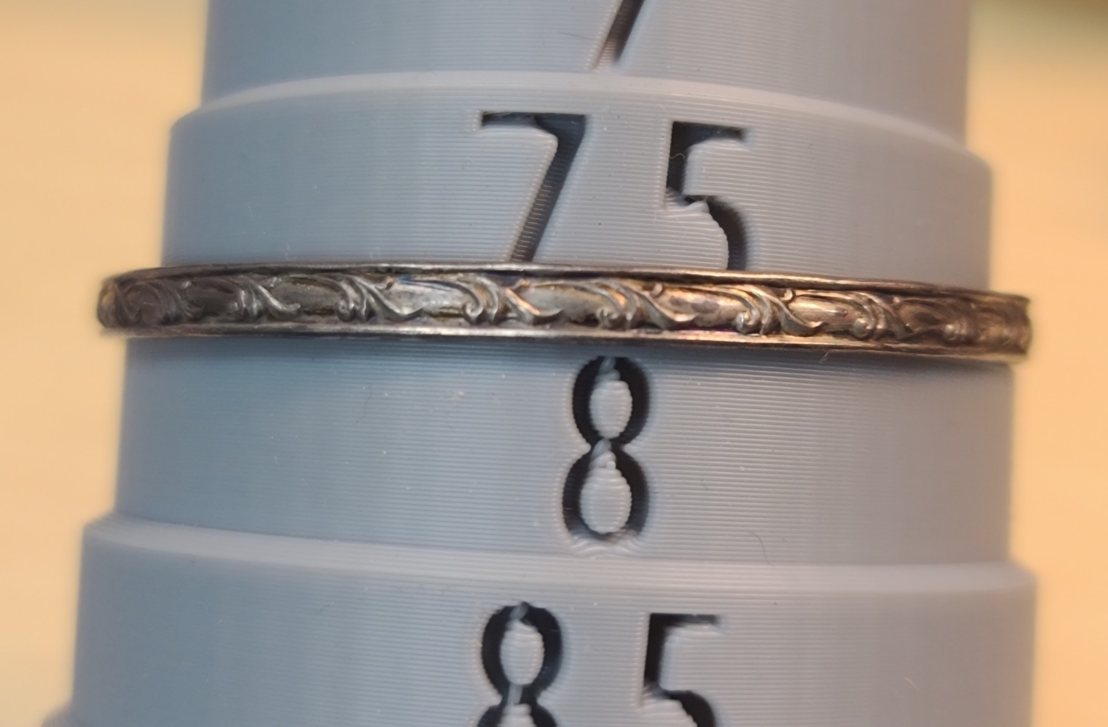 Vintage Sterling 925 Solid Silver Bangle Bracelet… - image 6