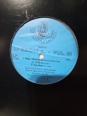 DJ Kenny B Vol III Vinyl 12' Single Ear For Music 1996 1st Press VG-