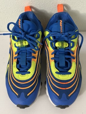 Nike Air Max 270 React SE CD0113-401 Blue Volt Orange Men s Size 8