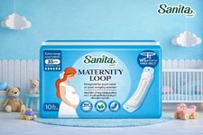 NAPKINS SANITARY LOOPED FOR POSTPARTUM PATIENTS AFTER SURGERY FREE BELT 10 PADS.