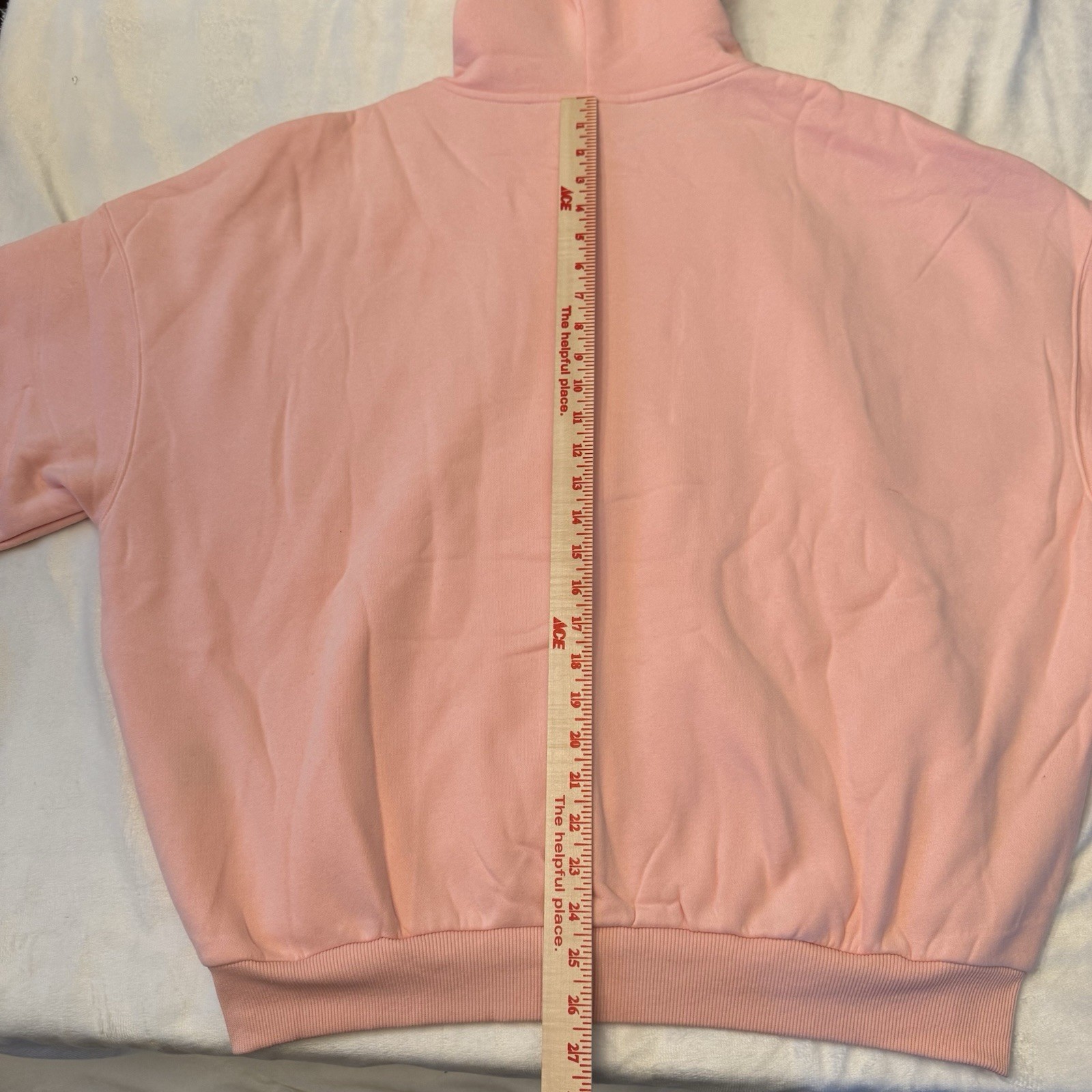 Comfrt Pastel Zip Up Hoodie Limited Edition Bubblegum Pink Sz Small Oversized