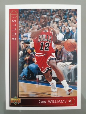 1993-94 Upper Deck Corey Williams #26 Chicago Bulls NBA Basketball